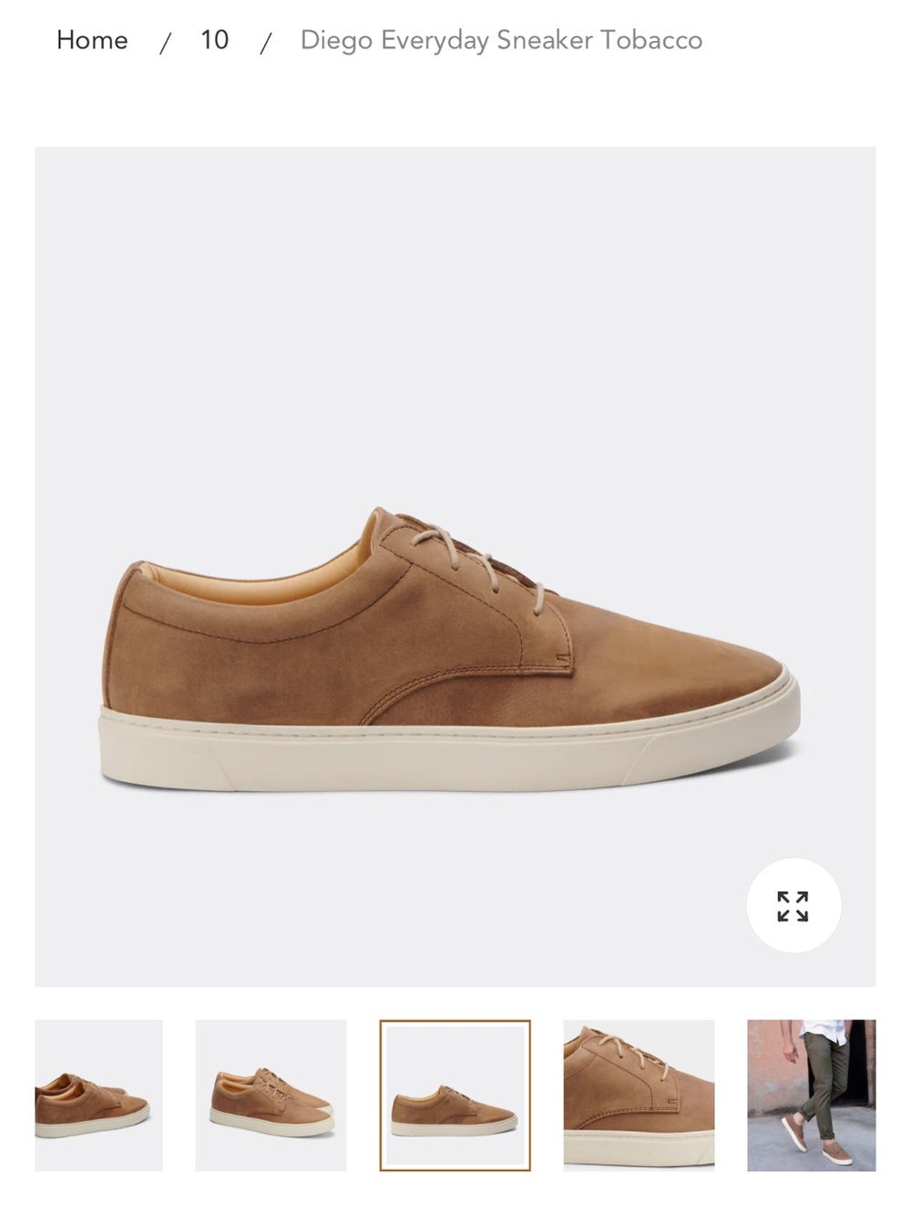 Nisolo Diego Men's Casual Leather Lace-Up Sneakers in Brown